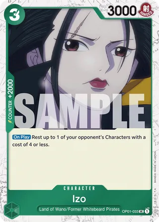 Izo (CS 2023 Celebration Pack) #OP01-033-cs-2023-celebration-pack · One Piece Promotion Cards One Piece card