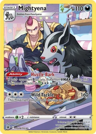 Mightyena #TG09 · Astral Radiance Trainer Gallery Pokémon card