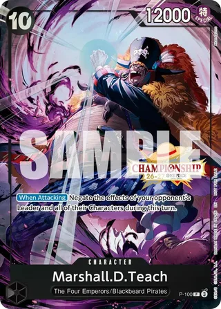 Marshall.D.Teach (CS 26-27 Event Pack) #P-100-cs-26-27-event-pack-finalist-ver · One Piece Promotion Cards One Piece card