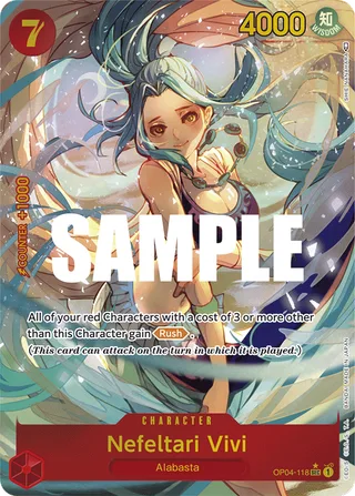 Nefeltari Vivi (Alternate Art) #OP04-118-alternate-art · Kingdoms of Intrigue One Piece card