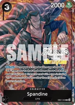 Spandine (Offline Regional Champion Card Set 2025 Vol.1) #EB01-043-offline-regional-champion-card-set-2025-vol-1 · One Piece Promotion Cards One Piece card
