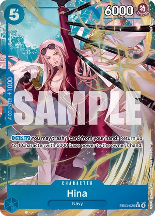 Hina (Alternate Art) #EB03-025-alternate-art · Extra Booster: One Piece Heroines Edition One Piece card