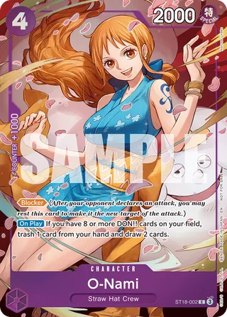 O-Nami (Dash Pack) #ST18-002-dash-pack · Extra Booster: One Piece Heroines Edition One Piece card