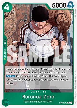 Roronoa Zoro #EB02-019 · Extra Booster: Anime 25th Collection One Piece card