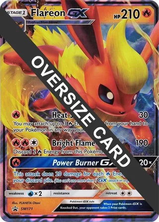Flareon GX - SM171 (SM Black Star Promo) #SM171 · Jumbo cards Pokémon card