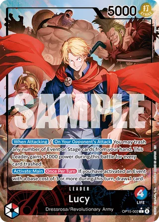 Lucy (Alternate Art) #OP15-002-alternate-art · Adventure on Kami's Island One Piece card