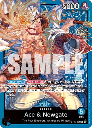 Ace & Newgate #ST22-001 · ST-22: Starter Deck 22 Ace & Newgate One Piece card