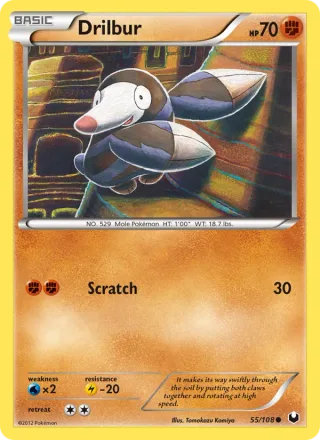 Drilbur #55 · Dark Explorers Pokémon card