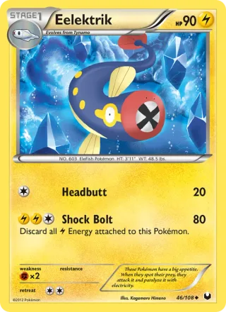 Eelektrik #46 · Dark Explorers Pokémon card