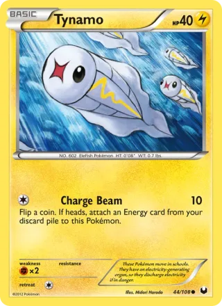 Tynamo #44 · Dark Explorers Pokémon card