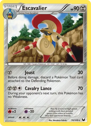 Escavalier #74 · Dark Explorers Pokémon card