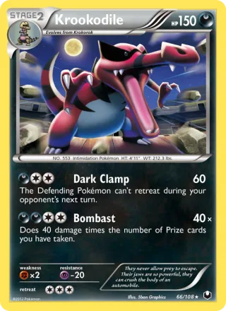 Krookodile #66 · Dark Explorers Pokémon card