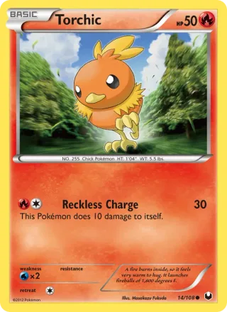 Torchic #14 · Dark Explorers Pokémon card