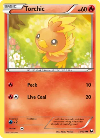 Torchic #15 · Dark Explorers Pokémon card