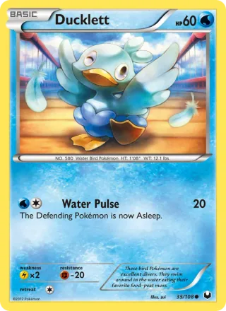 Ducklett #35 · Dark Explorers Pokémon card