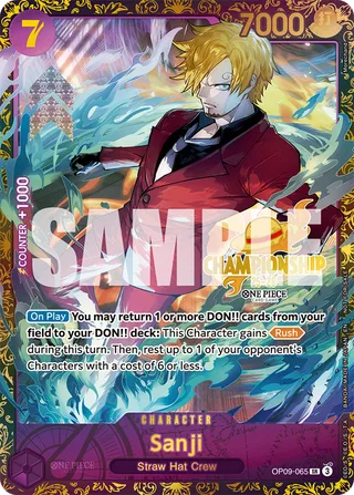 Sanji (Championship 25-26 Regionals Season 1) #OP09-065-championship-25-26-regionals-season-1 · One Piece Promotion Cards One Piece card