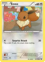 Eevee · Dark Explorers Pokémon card