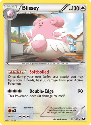 Blissey #82 · Dark Explorers Pokémon card