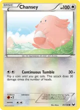 Chansey · Dark Explorers Pokémon card