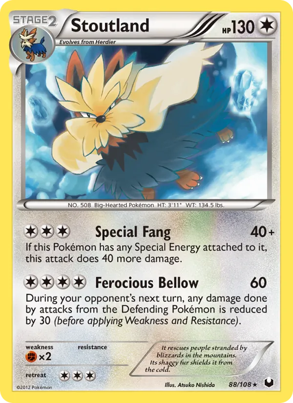 Stoutland full card art