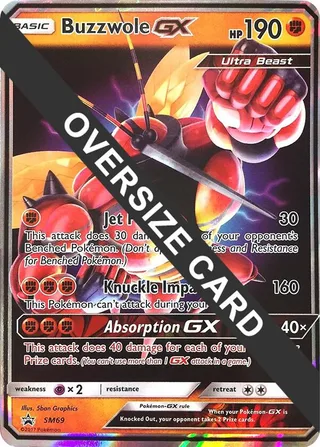 Buzzwole GX - SM69 (SM Black Star Promos) #SM69 · Jumbo cards Pokémon card