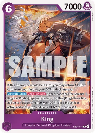 King #EB04-031 · The Azure Sea's Seven One Piece card