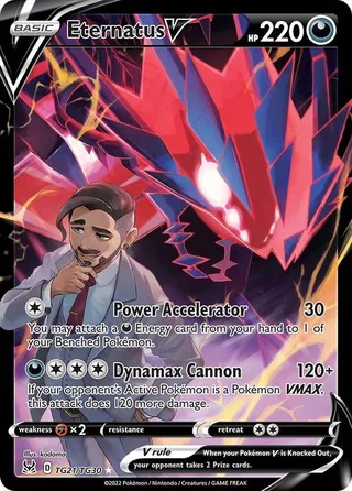 Eternatus V #TG21 · Lost Origin Trainer Gallery Pokémon card