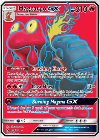 Magcargo GX #198 · Lost Thunder Pokémon card