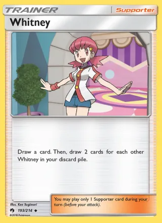 Whitney #193 · Lost Thunder Pokémon card