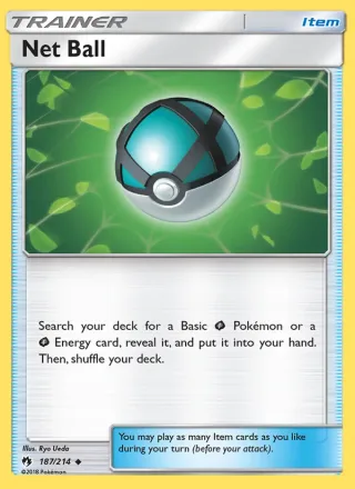 Net Ball #187 · Lost Thunder Pokémon card