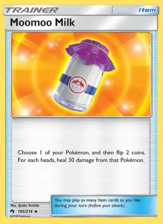 Moomoo Milk #185 · Lost Thunder Pokémon card
