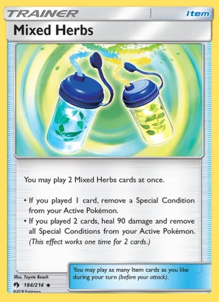 Mixed Herbs #184 · Lost Thunder Pokémon card