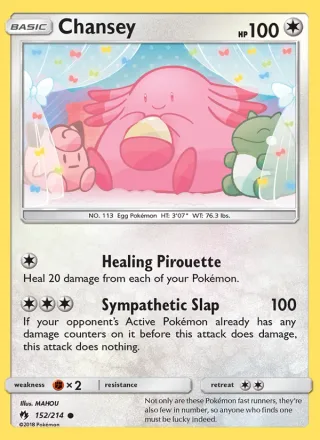 Chansey #152 · Lost Thunder Pokémon card