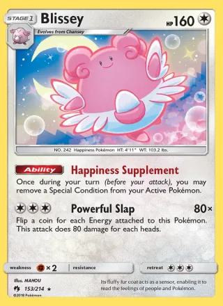 Blissey #153 · Lost Thunder Pokémon card