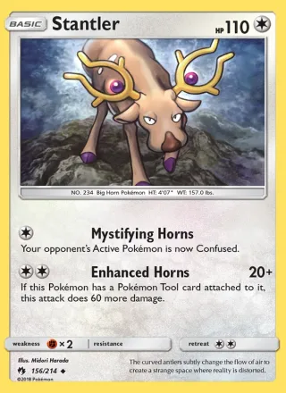 Stantler #156 · Lost Thunder Pokémon card