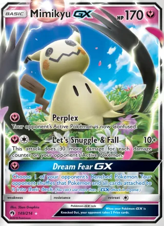 Mimikyu GX #149 · Lost Thunder Pokémon card
