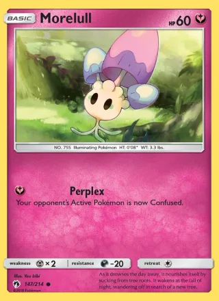 Morelull #147 · Lost Thunder Pokémon card