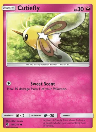 Cutiefly #145 · Lost Thunder Pokémon card