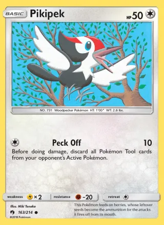 Pikipek #163 · Lost Thunder Pokémon card