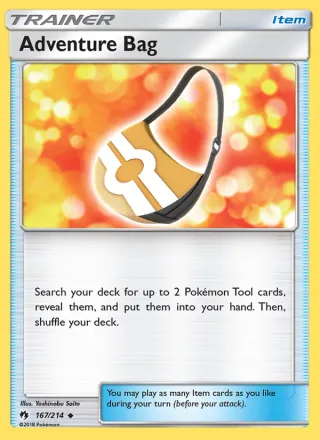 Adventure Bag #167 · Lost Thunder Pokémon card