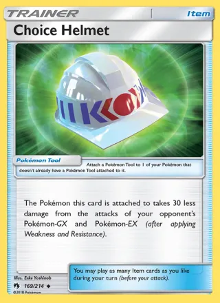 Choice Helmet #169 · Lost Thunder Pokémon card