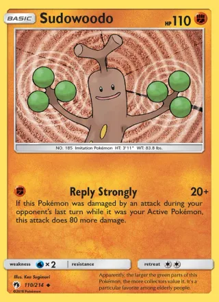 Sudowoodo #110 · Lost Thunder Pokémon card