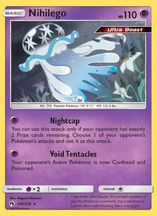 Nihilego #106 · Lost Thunder Pokémon card