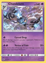 Chandelure · Lost Thunder Pokémon card