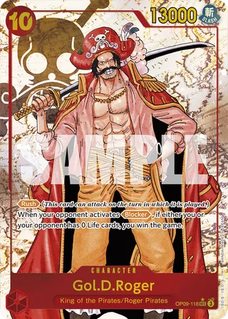 Gol.D.Roger (Alternate Art) #OP09-118-alternate-art · Emperors in the New World One Piece card