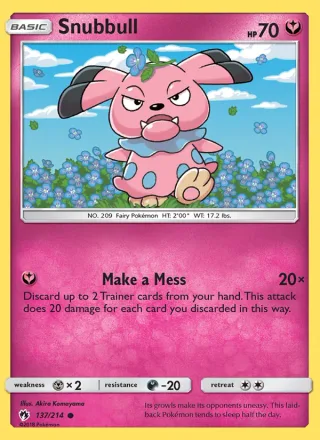 Snubbull #137 · Lost Thunder Pokémon card