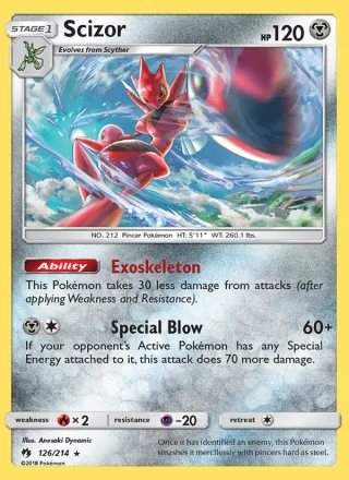 Scizor #126 · Lost Thunder Pokémon card