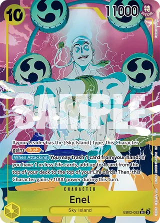 Enel (Alternate Art) #EB02-052-alternate-art · Extra Booster: Anime 25th Collection One Piece card