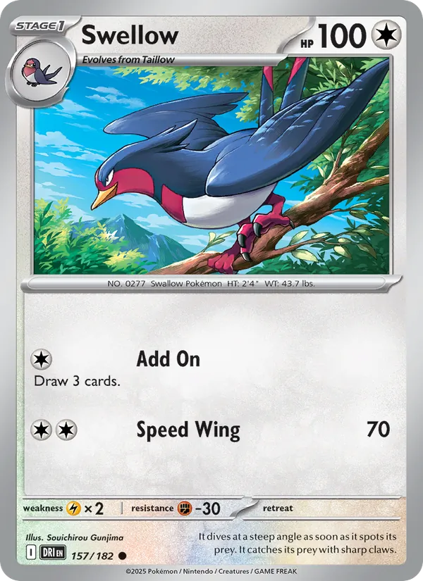 Swellow full card art