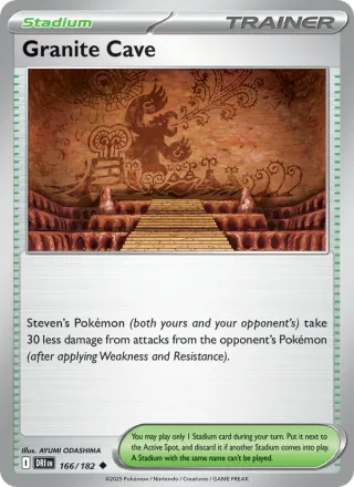 Granite Cave #166 · Destined Rivals Pokémon card